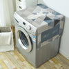 Geometric Fridge Dust Cover Washing Machine Cover Towel Winson Cat Thick Cotton Linen Home Refrigerator Cloth Kitchen Products
